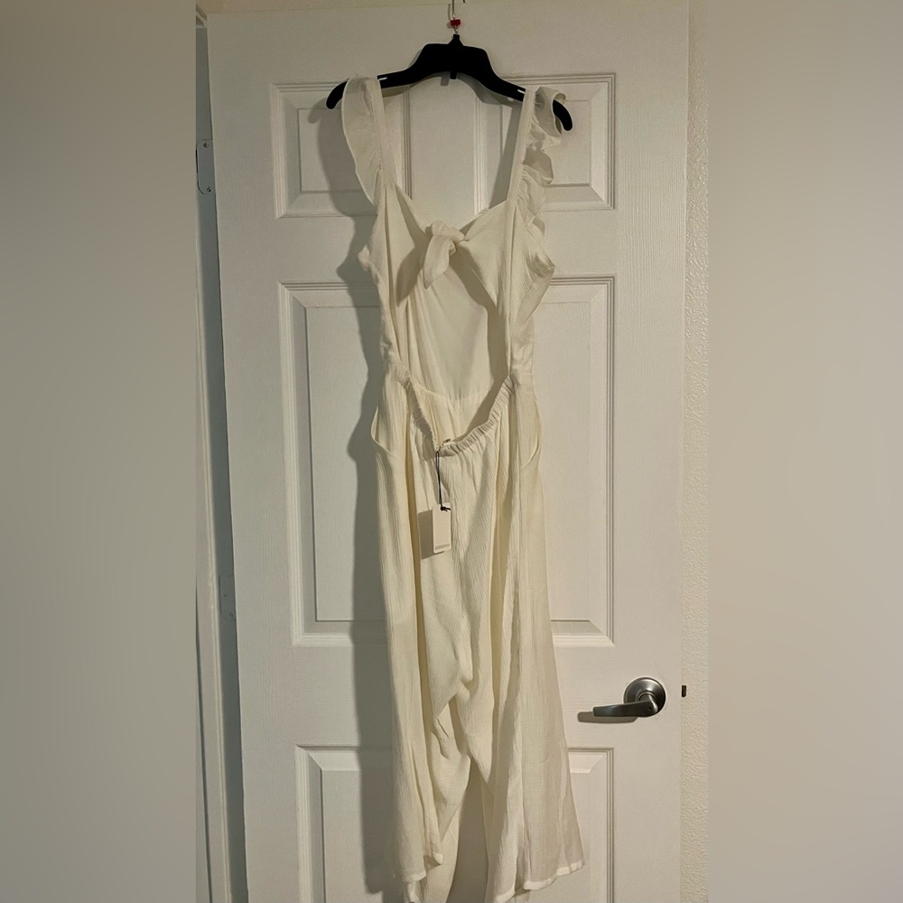 Flawless brand white ruffled romper